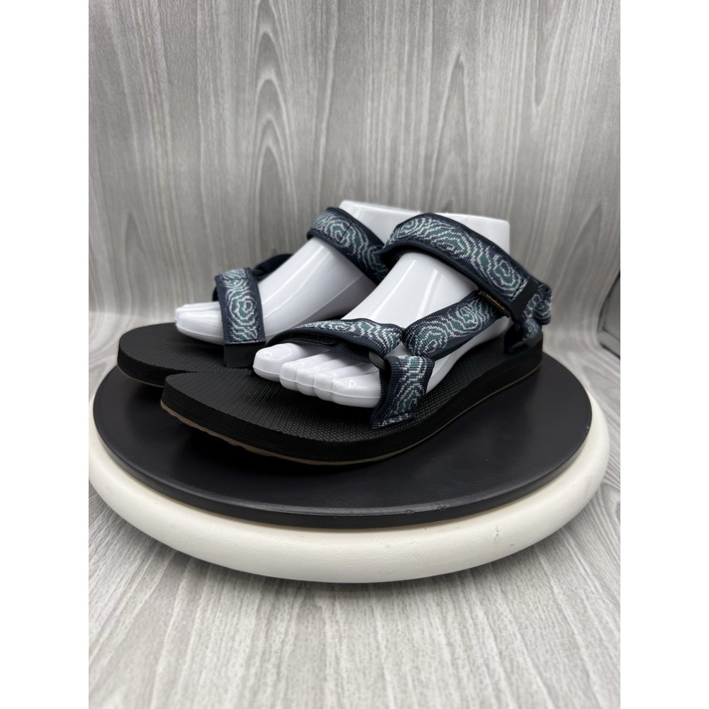 Teva Original Universal Mens Size 9 Archive Topo Navy Print Outdoor Sandals NEW